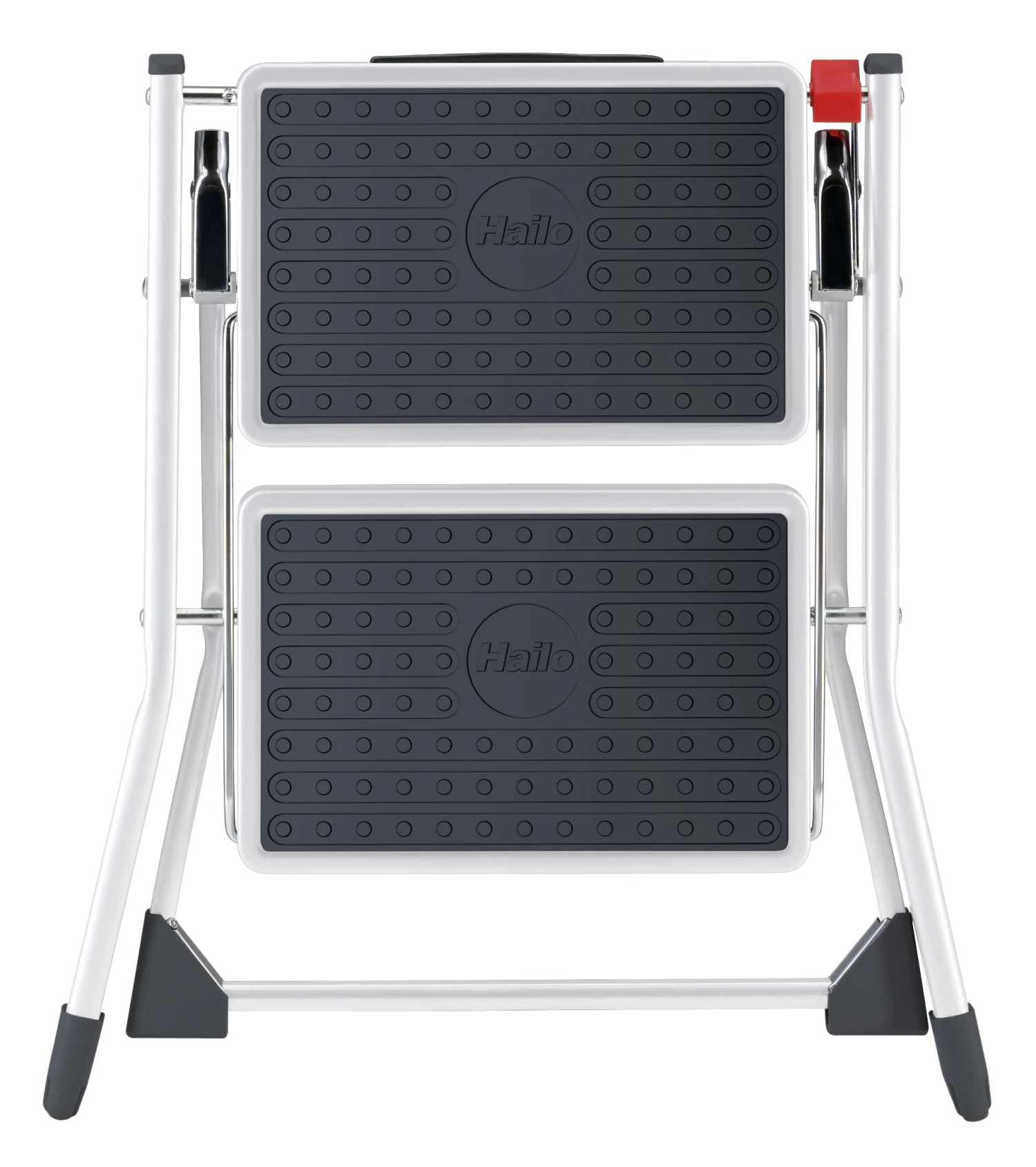 HAILO Mini - Stahl-Klapptritt, 2 Stufen, Weiß 2 HAILO Mini - Stahl-Klapptritt, 2 Stufen, Weiß – Bild 2