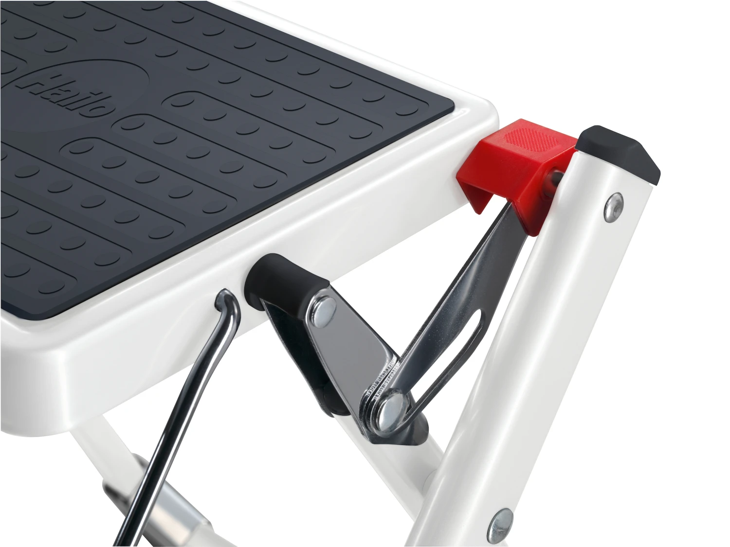 HAILO Mini - Stahl-Klapptritt, 2 Stufen, Weiß 3 HAILO Mini - Stahl-Klapptritt, 2 Stufen, Weiß – Bild 3