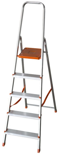 Haushaltsleiter Normal "EuroDomus" S100 - 3 Stufen -Leiterwerkzeug Geschäft haushaltsleiter normal eurodomus s100 5 stufen 28c57