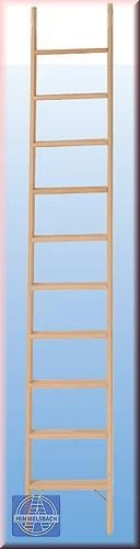 Holz-Stufen-Anlegeleiter 8 Sprossen/Stufen
