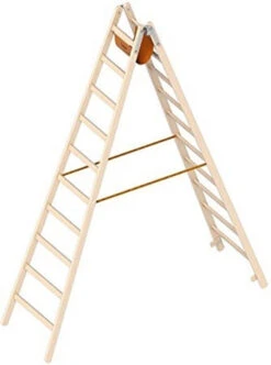 Holzstehleiter 1038 3 Sprossen -Leiterwerkzeug Geschäft holzstehleiter 10 sprossen stufen7b71e