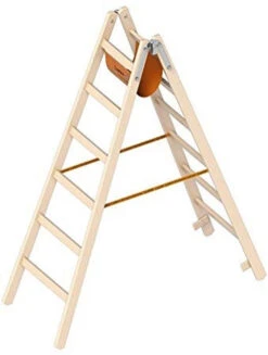 Holzstehleiter 1038 3 Sprossen -Leiterwerkzeug Geschäft holzstehleiter 6 sprossen stufenba6c6