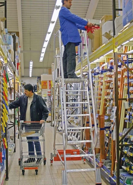 Podestleiter Vario Kompakt 5 Sprossen/Stufen 6 Podestleiter Vario Kompakt 5 Sprossen/Stufen – Bild 6