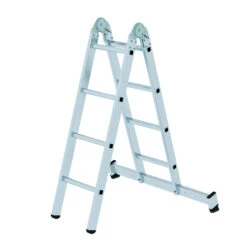 Klappleiter 2-teilig Mit Nivello®-Traverse - 2x4 Sprossen