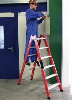 Kunststoff Stufen-Doppelleiter, 2x4 Stufen -Leiterwerkzeug Geschäft kunststoff stufen doppelleiter90162