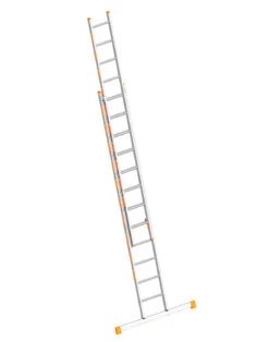 Schiebeleiter TOPIC 2x6 Sprossen/Stufen -Leiterwerkzeug Geschäft layher schiebeleiter topic 2x12 sprossen215c5
