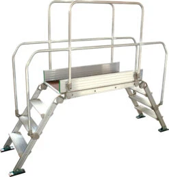 Leiternüberstieg "Diva" - Plattformgröße 120x53 Cm - 2 + 2 + Plattform