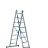 Ernst Mehrzweckleiter "Handwerkerausführung" 2-teilig, 2x6 Sprossen/Stufen
