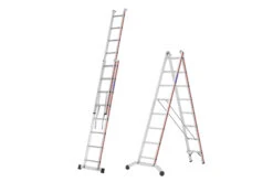 Mehrzweckleiter, Zweiteilig - 2x6 Sprossen -Leiterwerkzeug Geschäft mehrzweckleiter zweiteiligebd4b