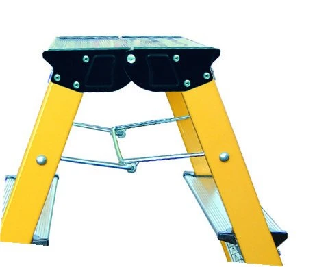 MONTO Doppel-Klapptritt Rolly Alu Gelb 2x2 Stufen 2 MONTO Doppel-Klapptritt Rolly Alu Gelb 2x2 Stufen – Bild 2