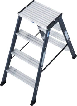 Monto Stufen-Doppelleiter SePro D Eloxiert 2x3 Sprossen/Stufen -Leiterwerkzeug Geschäft monto stufen doppelleiter sepro d eloxiert 2x4 stufen8a920