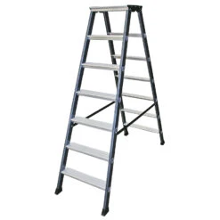 Monto Stufen-Doppelleiter SePro D Eloxiert 2x3 Sprossen/Stufen -Leiterwerkzeug Geschäft monto stufen doppelleiter sepro d eloxiert 2x7 stufen3957a