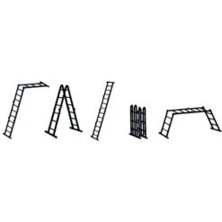 Multitec M, Gebördelte Vielzweckleiter 4-teilig, 4x3 Sprossen 6 Multitec M, Gebördelte Vielzweckleiter 4-teilig, 4x3 Sprossen -Leiterwerkzeug Geschäft multitec m geb rdelte vielzweckleiter41597