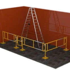 FlexxGuard Sicherheitsgeländer, Geländer Teleskopierbar, Länge Eingefahren 900 Mm -Leiterwerkzeug Geschäft munk flexx guard l form