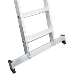 Stufen-Schiebeleiter 2-teilig Mit Nivello-Traverse Mit Clip-step R13, 2 X 9 Stufen -Leiterwerkzeug Geschäft nivello traversedbd3f