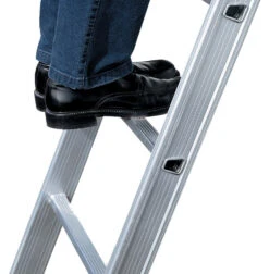 Nr. 201 WORK-Line Alu-Sprossenanlegeleiter 7 Sprossen -Leiterwerkzeug Geschäft nr 201 work line alu sprossenanlegeleiter1509f