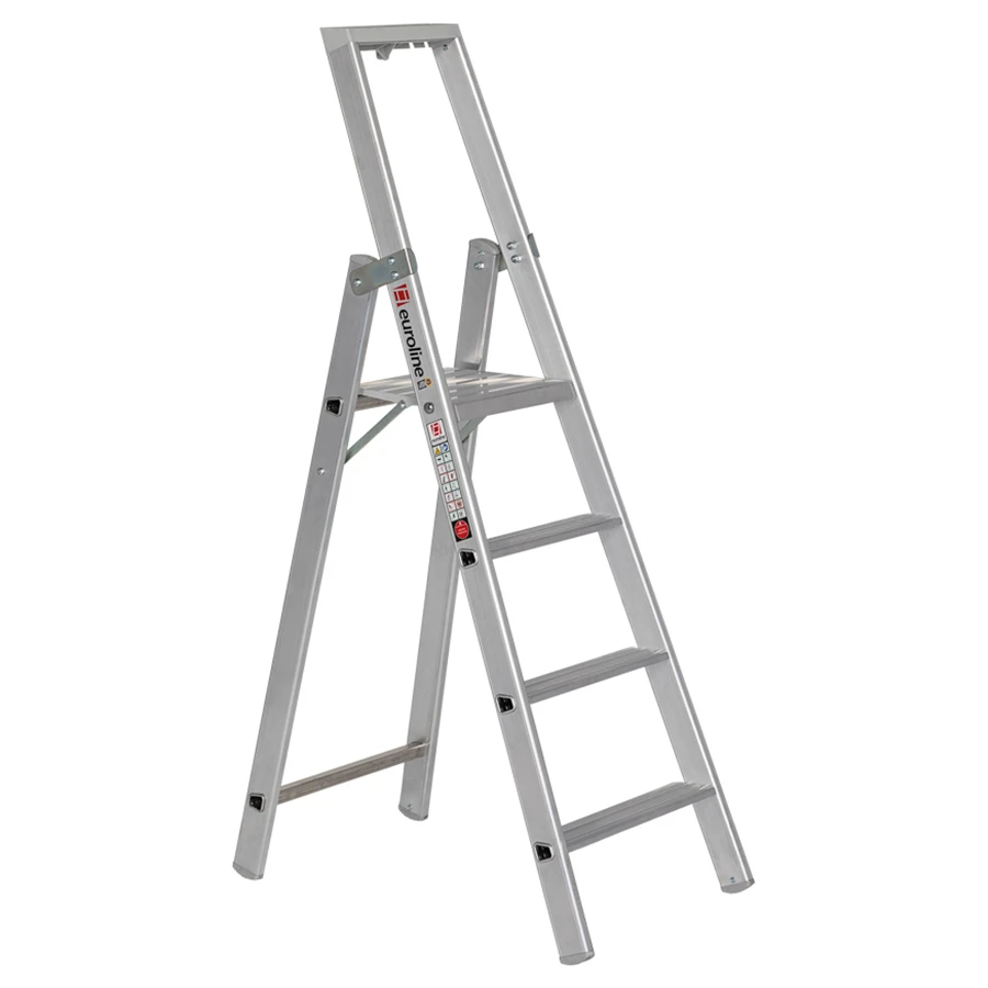 Nr. 22577 WORK-Line Alu-Stufenstehleiter Mit Sicherheitsbrücke 4 Stufen 1 Nr. 22577 WORK-Line Alu-Stufenstehleiter Mit Sicherheitsbrücke 4 Stufen