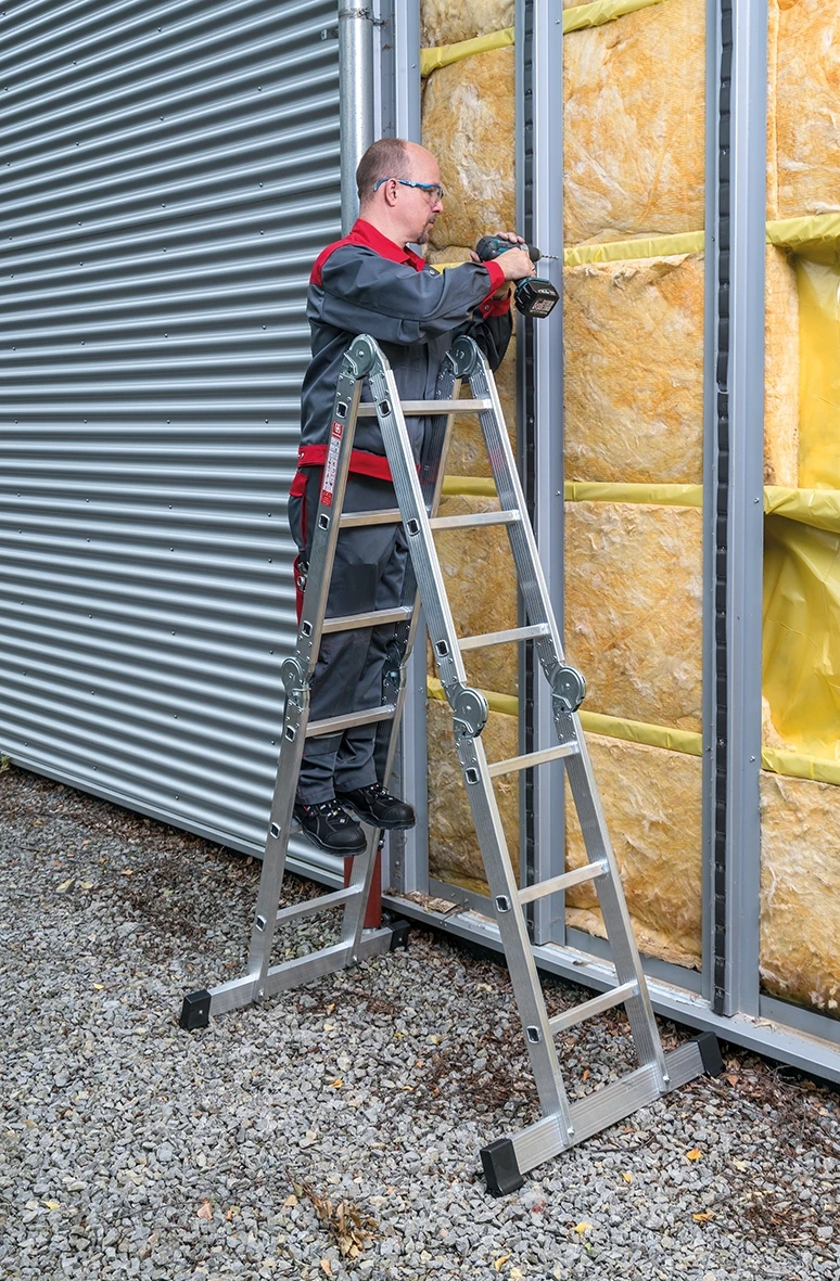 Nr. 304 PREMIUM-Line Alu-Klappleiter 4x3 Sprossen 8 Nr. 304 PREMIUM-Line Alu-Klappleiter 4x3 Sprossen – Bild 8