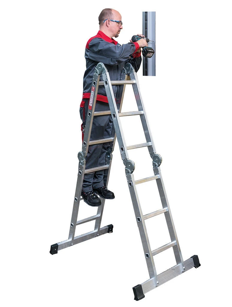 Nr. 304 PREMIUM-Line Alu-Klappleiter 4x3 Sprossen 5 Nr. 304 PREMIUM-Line Alu-Klappleiter 4x3 Sprossen – Bild 5