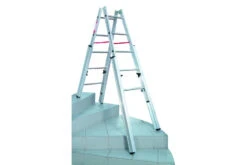 Nr. 30576 PREMIUM-Line Alu-Treppenstehleiter 2x5 Sprossen -Leiterwerkzeug Geschäft nr 30576 premium line alu treppenstehleitercc4b6