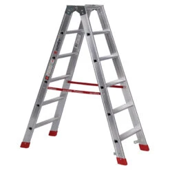 Nr. 30577 PREMIUM-Line Alu-Stufenstehleiter 2x2 Stufen -Leiterwerkzeug Geschäft nr 30577 premium line alu stufenstehleiter5e21b