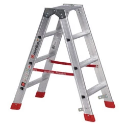 Nr. 30577 PREMIUM-Line Alu-Stufenstehleiter 2x2 Stufen -Leiterwerkzeug Geschäft nr 30577 premium line alu stufenstehleiter8c553