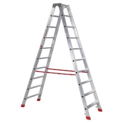 Nr. 30577 PREMIUM-Line Alu-Stufenstehleiter 2x2 Stufen -Leiterwerkzeug Geschäft nr 30577 premium line alu stufenstehleitere4dda