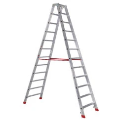 Nr. 30577 PREMIUM-Line Alu-Stufenstehleiter 2x2 Stufen -Leiterwerkzeug Geschäft nr 30577 premium line alu stufenstehleiterf41e8