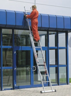 Nr. 306 PREMIUM-Line Alu-Mehrzweckleiter 2-teilig 2x8 Sprossen -Leiterwerkzeug Geschäft nr 306 premium line alu mehrzweckleiter 2 teilig38bb9