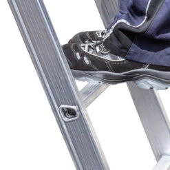 Nr. 30778 PREMIUM-Line Alu-Mehrzweckleiter 3-teilig, Rollbar 3x6 Sprossen -Leiterwerkzeug Geschäft nr 30778 premium line alu mehrzweckleiter 3 teilig rollbar 984ee