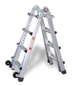 Nr. 31621 PREMIUM-Line Alu-Vario-Klappleiter Mit Rollen 4x3 Sprossen -Leiterwerkzeug Geschäft nr 31621 premium line alu vario klappleiter mit rollenec25f