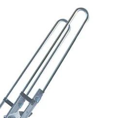 S 15/1, Pro Serie 600 Regaleinhängeleiter Aus Aluminium -mit Traverse (freier Zustand), 11 Stufen -Leiterwerkzeug Geschäft obere gebogene handl ufe36bca