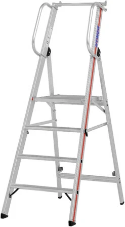 Plattformleiter Mit Handlauf - 4 Stufen