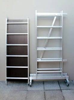 ML Gerüst, Mit Teleskopausleger -Leiterwerkzeug Geschäft platzsparend bei der lagerung3a2d4