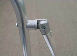 Aluminium-Podesttreppe, Einseitig Begehbar, Fahrbar, 4 Stufen -Leiterwerkzeug Geschäft podest5a505