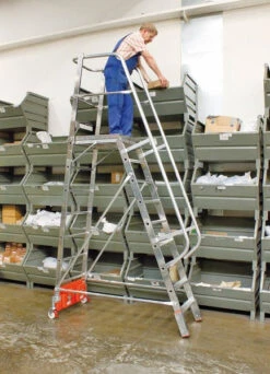 Podestleiter Vario Kompakt 10 Sprossen/Stufen -Leiterwerkzeug Geschäft podestleiter vario kompakte964f