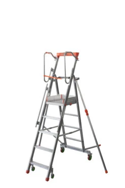 Podesttreppe "Casta" S300 - 2 Stufen + Plattform -Leiterwerkzeug Geschäft podesttreppe casta s300 4 stufen plattforma9939