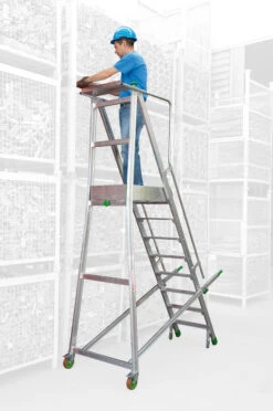 Podesttreppe "Castiglia" S600 - Kleine Ausleger - 2 Stufen + Plattform -Leiterwerkzeug Geschäft podesttreppe castiglia s600 kleine ausleger 10e2b