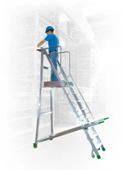 Podesttreppe "Castiglia" S600 - Kleine Ausleger - 2 Stufen + Plattform -Leiterwerkzeug Geschäft podesttreppe castiglia s600 kleine ausleger 9d54c