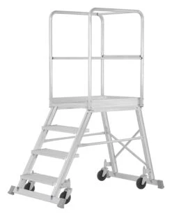 Podesttreppe Fahrbar, Einseitig Begehbar - 3 Stufen -Leiterwerkzeug Geschäft podesttreppe fahrbar einseitig begehbar nach din en 131 7 4 stufen905e4