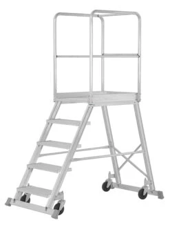 Podesttreppe Fahrbar, Einseitig Begehbar - 3 Stufen -Leiterwerkzeug Geschäft podesttreppe fahrbar einseitig begehbar nach din en 131 7 5 stufen99b9f