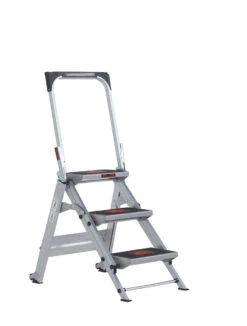 Safety Step - Robuste Aluminium Klapptreppe 2 Stufen 12 Safety Step - Robuste Aluminium Klapptreppe 2 Stufen -Leiterwerkzeug Geschäft safety step 3 stufenc0d97