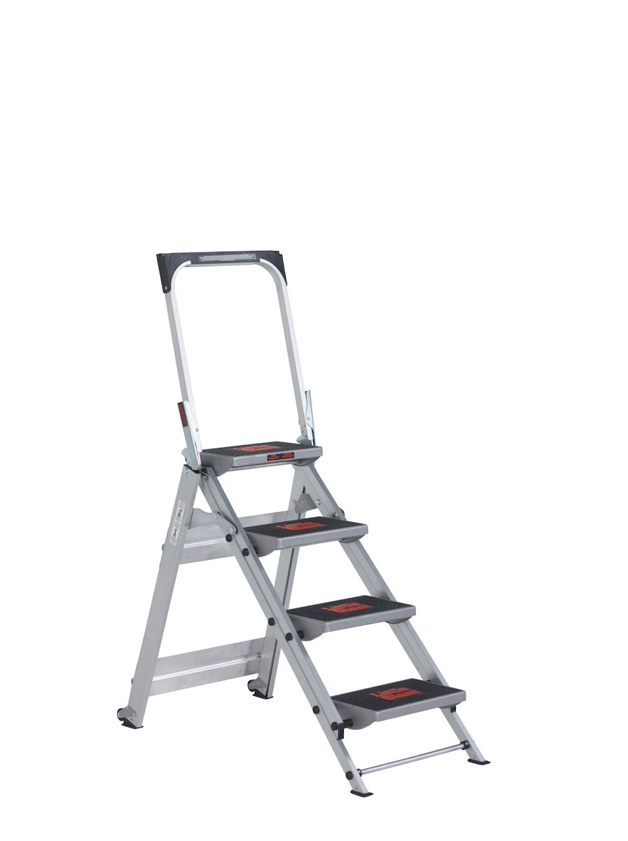 Safety Step - Robuste Aluminium Klapptreppe 2 Stufen 4 Safety Step - Robuste Aluminium Klapptreppe 2 Stufen – Bild 4
