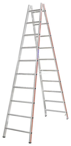 Sprossenstehleiter, Beidseitig Begehbar - 2x5 Sprossen -Leiterwerkzeug Geschäft sprossenstehleiter beidseitig begehbar 2x10 sprossen4f2a9