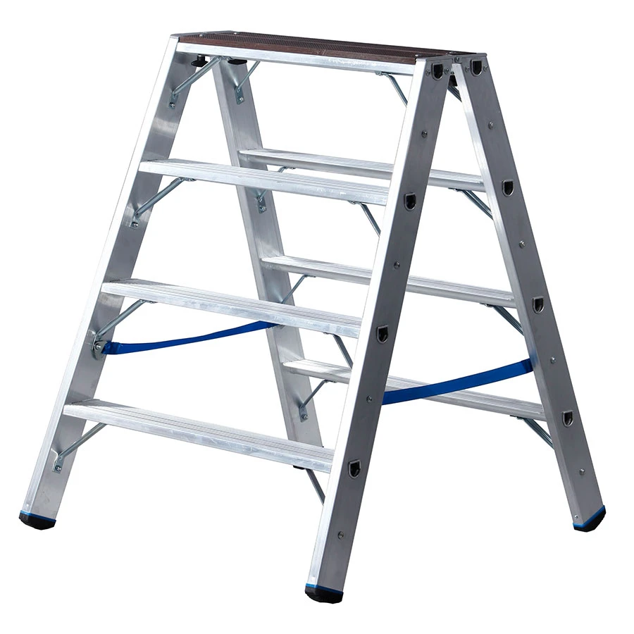 Stabilo Stufen-Doppelleiter Mit Holzauflage 1 Stabilo Stufen-Doppelleiter Mit Holzauflage
