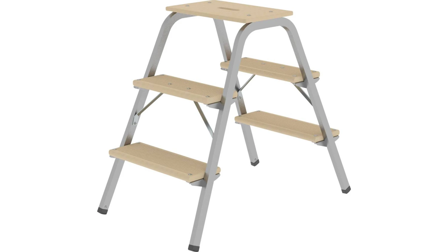 Stahl-Holz-Tritt - 2 Stufen 2 Stahl-Holz-Tritt - 2 Stufen – Bild 2