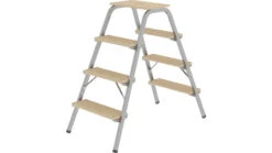 Stahl-Holz-Tritt - 2 Stufen 5 Stahl-Holz-Tritt - 2 Stufen -Leiterwerkzeug Geschäft stahl holz tritt 2x4 stufen3e905