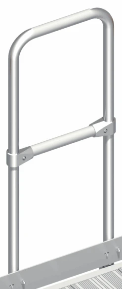 Stirngeländer Für Alu-Treppe 112 Mit Plattform, Stufenbreite 0,80 M