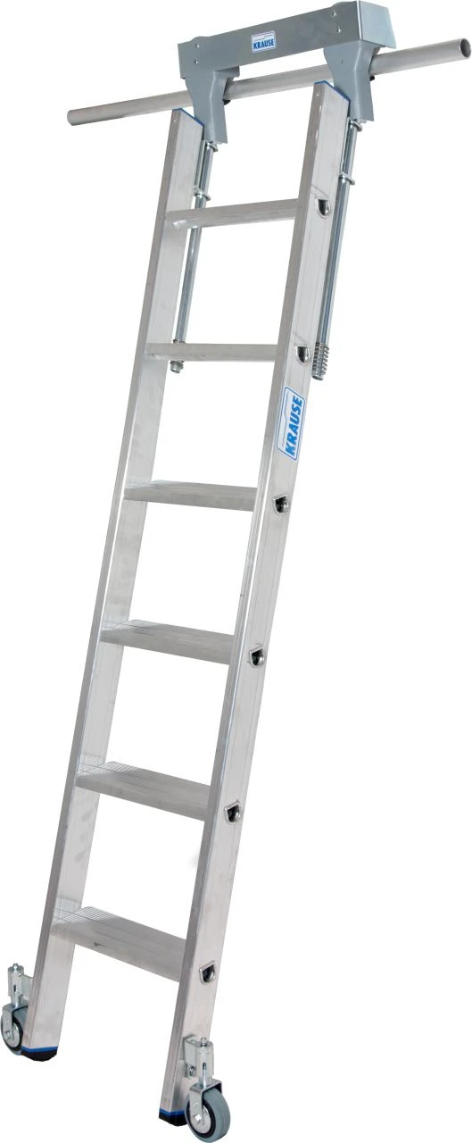 Stufen-Regalleiter Für Rundrohr-Schienenanlage, 7 Stufen 6 Stufen-Regalleiter Für Rundrohr-Schienenanlage, 7 Stufen – Bild 6