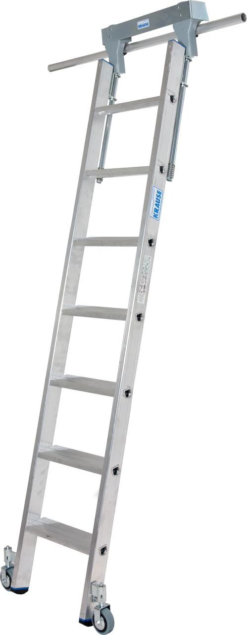 Stufen-Regalleiter Für Rundrohr-Schienenanlage, 7 Stufen 1 Stufen-Regalleiter Für Rundrohr-Schienenanlage, 7 Stufen